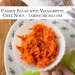 PIN for Pinterest - Carrot Salad with Vinaigrette
