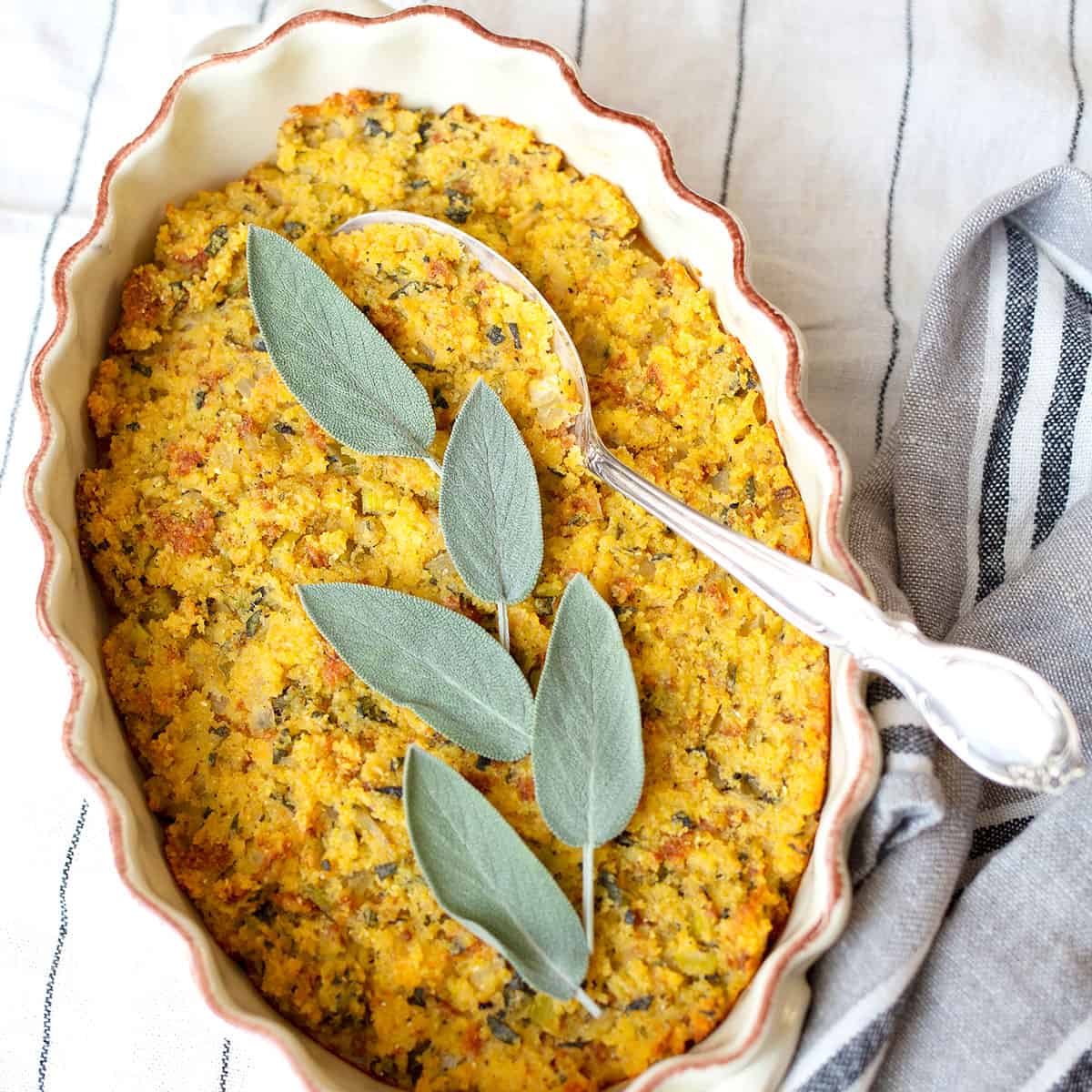 Sage Cornbread Dressing  The Cupboard Collective - Chez Nous