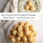 PIN for Pinterest - cake stand piled with cookies