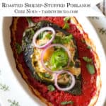 PIN for Pinterest - Roasted Shrimp-Stuffed Poblanos