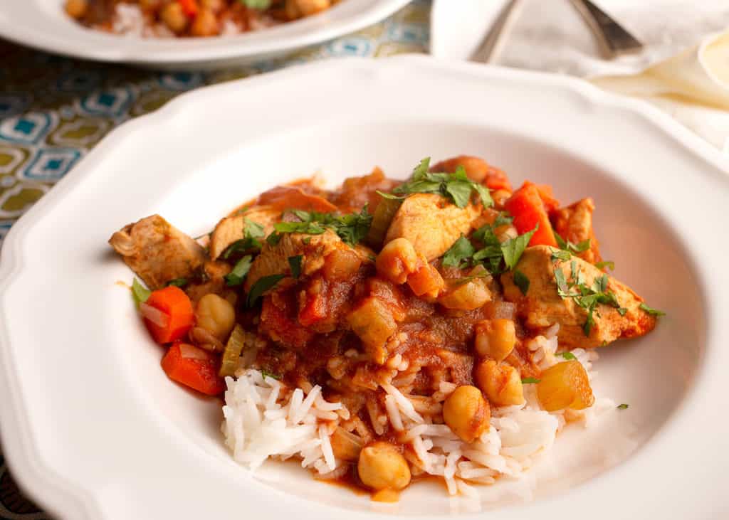Close up of Moroccan Chicken Stew