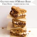 PIN for Pinterest - Gluten-free S'Mores Bars
