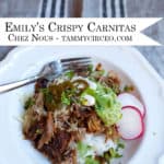 PIN for Pinterest - Emily's Crispy Carnitas