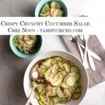 PIN for Pinterest - Crispy Crunchy Cucumber Salad
