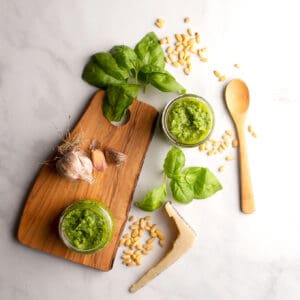 Featured Image - Fresh Genovese Basil Pesto