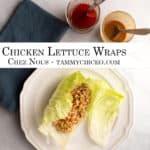 PIN for Pinterest - Chicken Lettuce Wraps