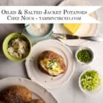 PIN for Pinterest - Oiled & Salted Jacket Potatoes