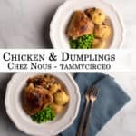 PIN for Pinterest - Chicken & Dumplings