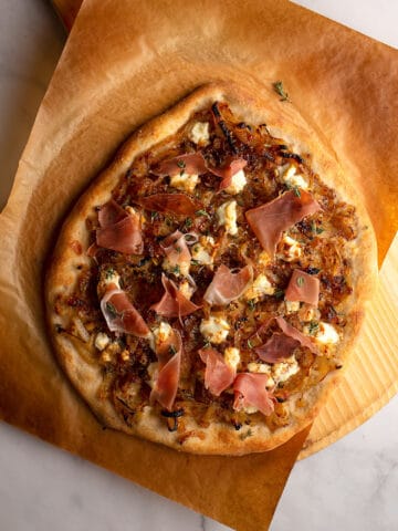 Featured Image - Caramelized Onion & Goat Cheese Pizza