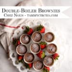 PIN for Pinterest - Double-Boiler Brownies