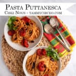 PIN for Pinterest - Pasta Puttanesca