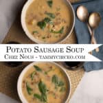 PIN for Pinterest - Potato Sausage Soup