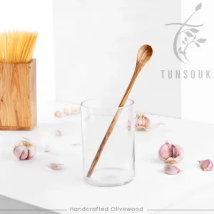 Olive Wood Long-Handled Tasting Spoon
