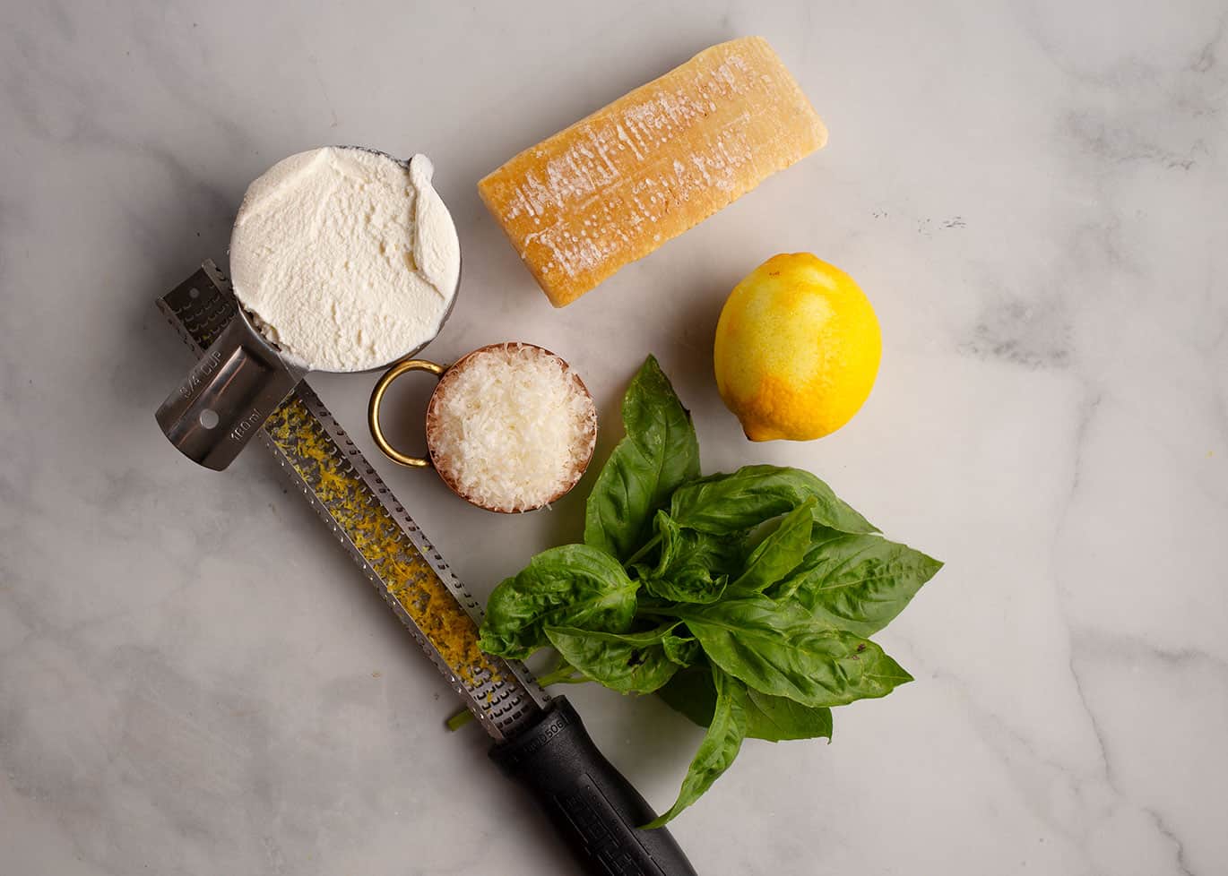The stuffing is ricotta cheese, parmiggiana-reggiano cheese, lemon, and basil.